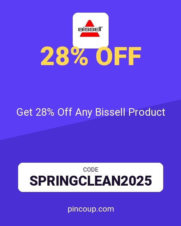 Get 28% Off Any Bissell Product