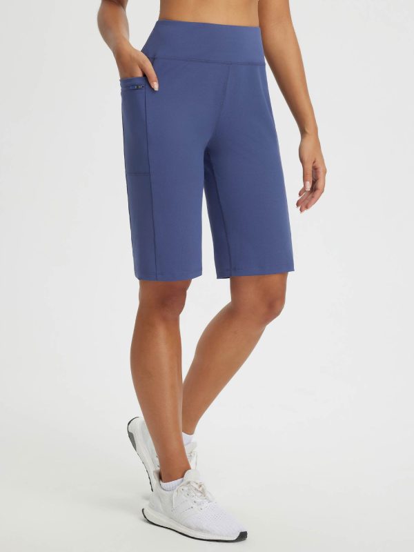 Secret Breeze 12" High-Rise Shorts - Blue / XL at Baleaf