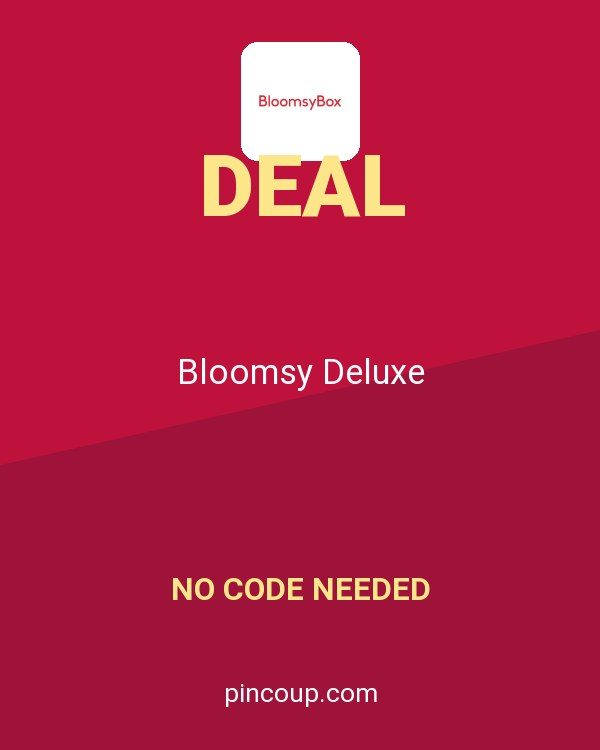 BloomsyBox coupon: Bloomsy Deluxe