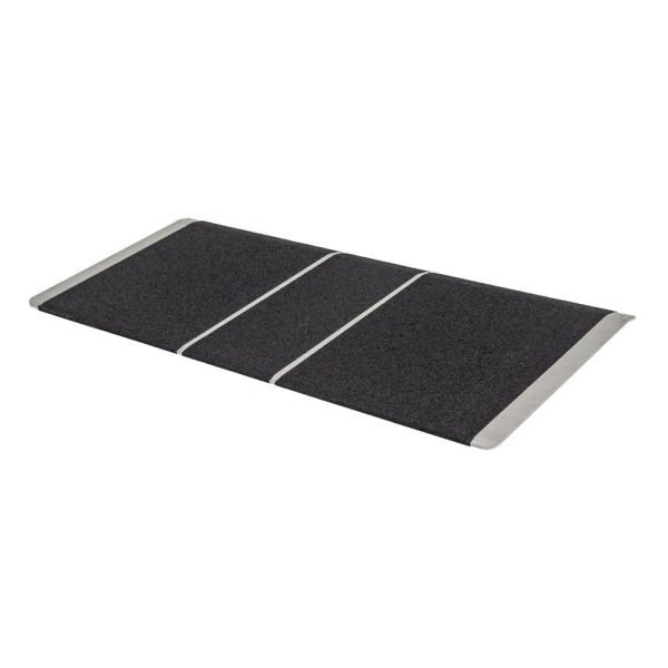 16" x 36" Non-Skid Entry Ramp 2-5/8" Rise, 600 lb. Capacity - Aluminum Wheelchair Threshold Ramp by Silver Spring SSTP1636 at Discount Ramps