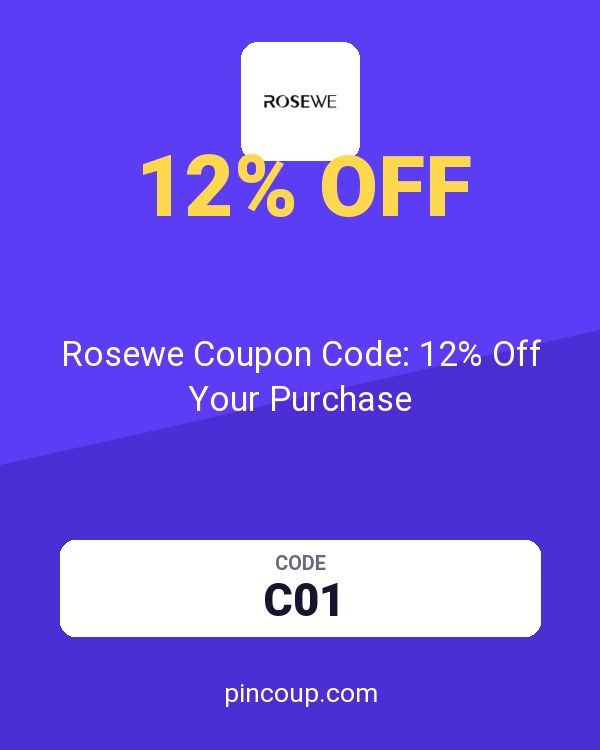 Modlily: Rosewe Coupon Code: 12% Off Your Purchase