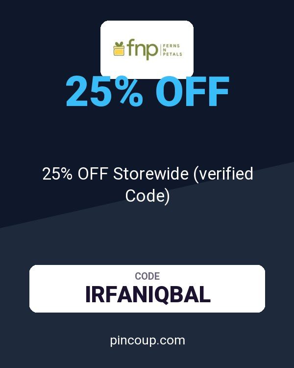 Ferns N Petals coupon: 25% OFF Storewide (verified Code)