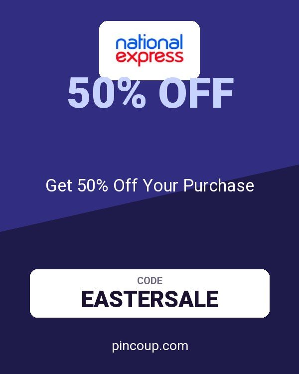 National Express coupon: Get 50% Off Your Purchase