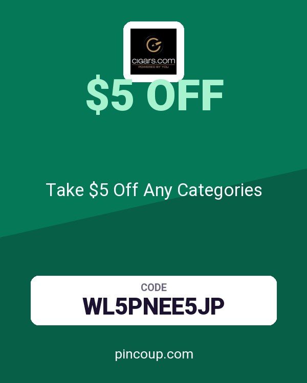 Cigars.com coupon: Take $5 Off Any Categories