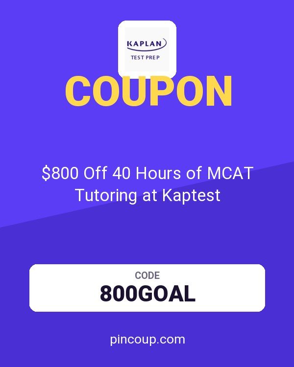 Kaplan Test Prep coupon: $800 Off 40 Hours of MCAT Tutoring at Kaptest
