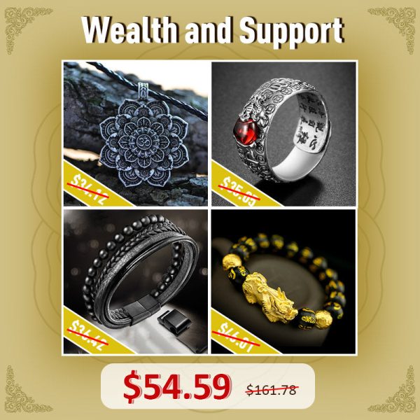 Wealth And Support Gift Set at buddhastoneshop