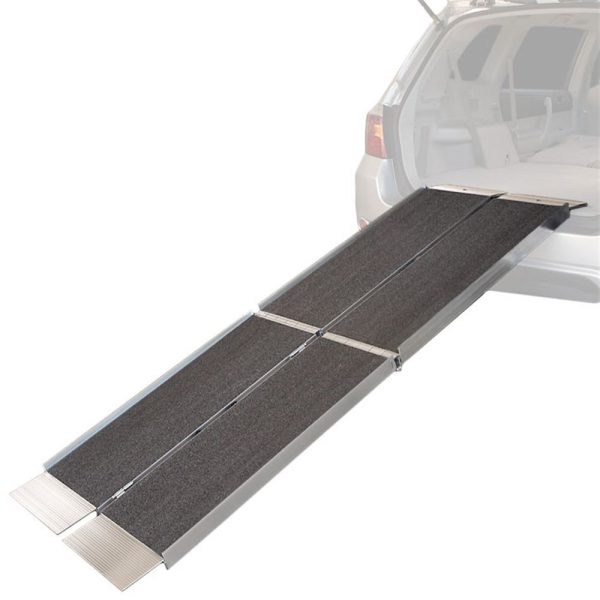 10' Suitcase Tri-Fold Wheelchair Ramp for Vans by EZ-Access - Lightweight Aluminum - 800 LB Capacity - TRIFOLD-10-AS at Discount Ramps