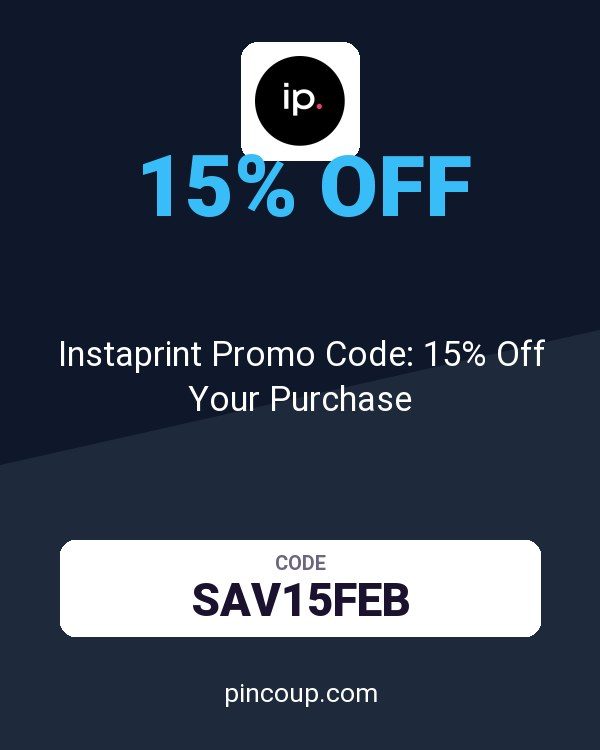 Instant Print coupon: Instaprint Promo Code: 15% Off Your Purchase