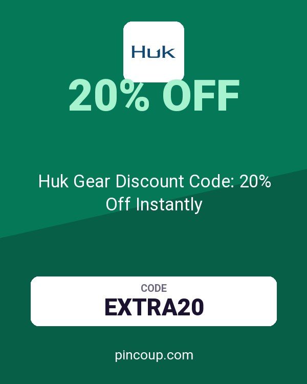 Huk Gear Discount Code: 20% Off Instantly