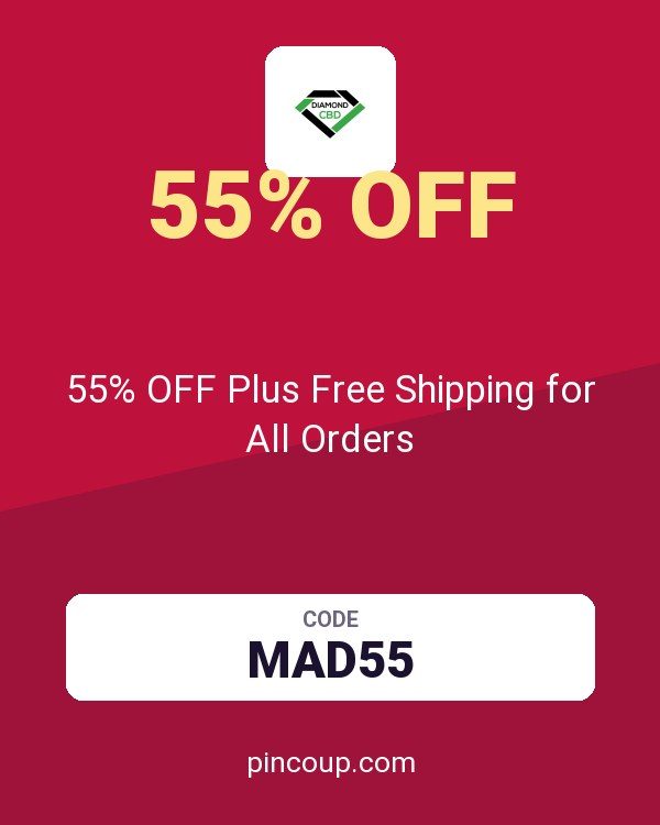 Diamond CBD coupon: 55% OFF Plus Free Shipping for All Orders