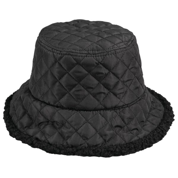 Reversible Sherpa Bucket Hat-Black at Miles Kimball