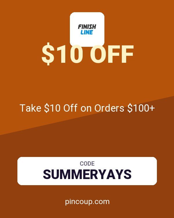 Finish Line coupon: Take $10 Off on Orders $100+