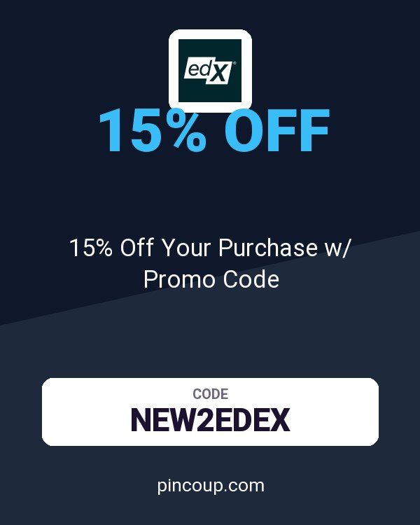 edX coupon: 15% Off Your Purchase w/ Promo Code