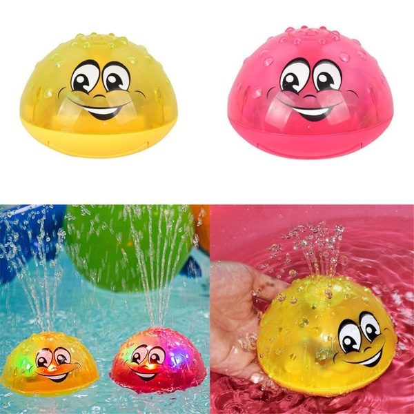 Bath Toys Spray Water Light Music Rotate Ball Kid Toys for Baby Toddler Bathroom Summer Play Water CAT at Wish US & CA