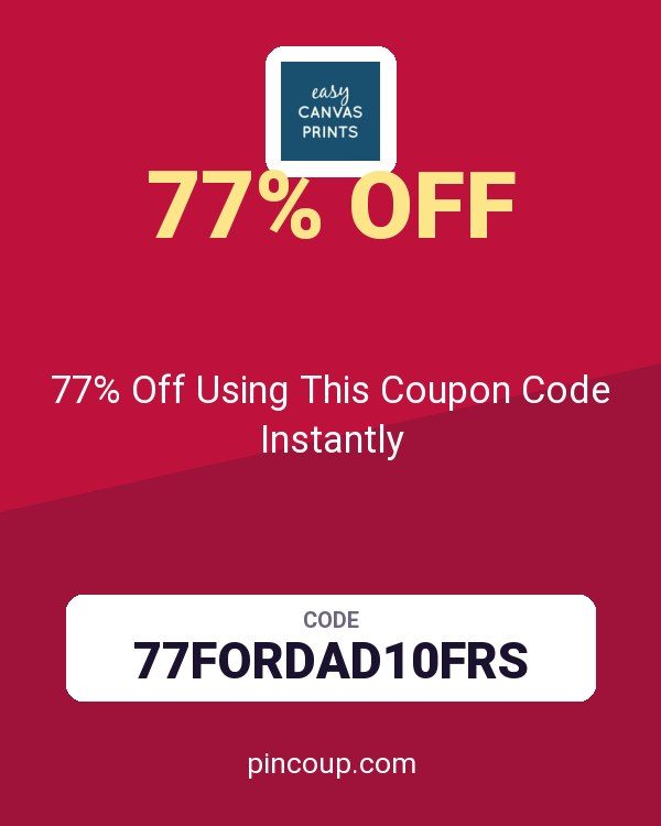 Easy Canvas Prints: 77% Off Using This Coupon Code Instantly