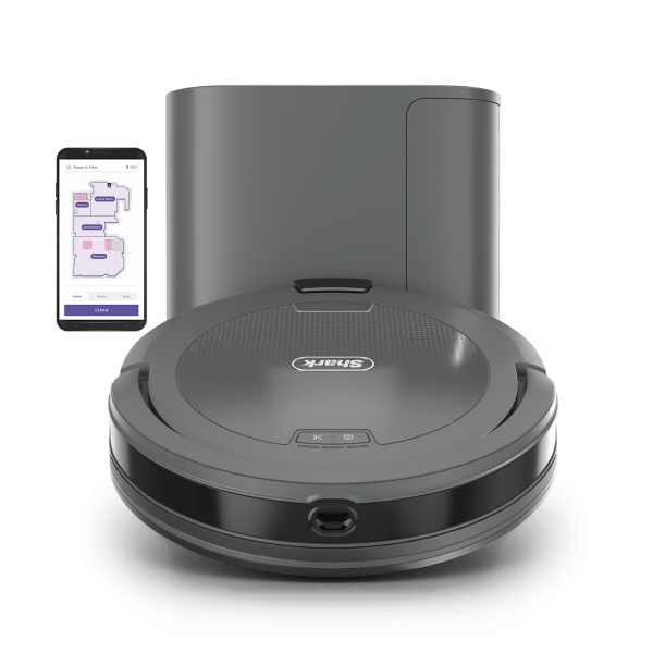 Shark Navigator Robot Vacuum Clean and Empty System in Shark Steel Grey | RV2120AE | SharkNinja