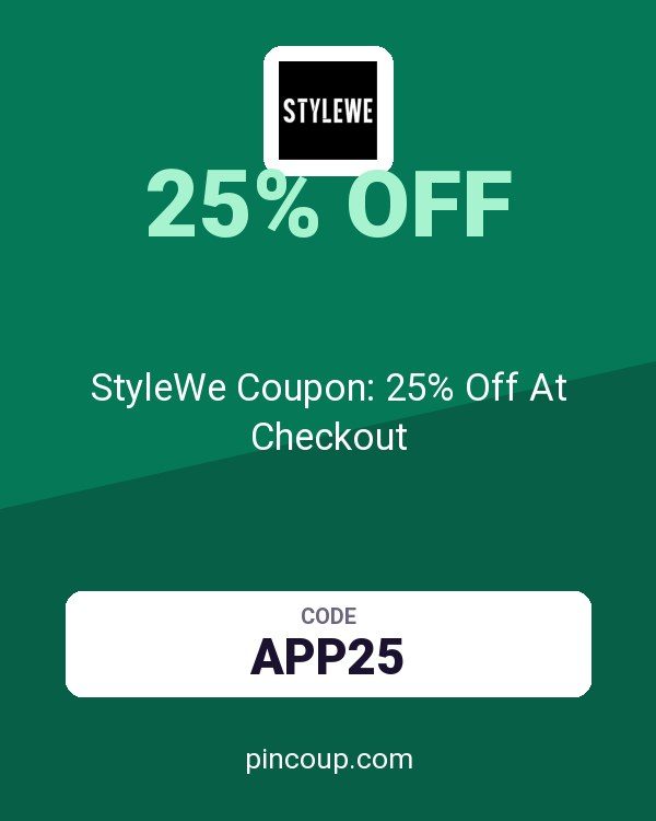 StyleWe Coupon: 25% Off At Checkout