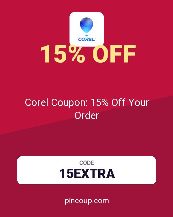 Corel, Roxio & Pinnacle | Multimedia Software: Corel Coupon: 15% Off Your Order