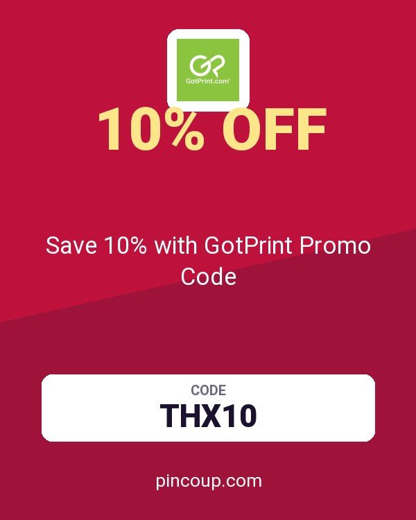 Save 10% with GotPrint Promo Code