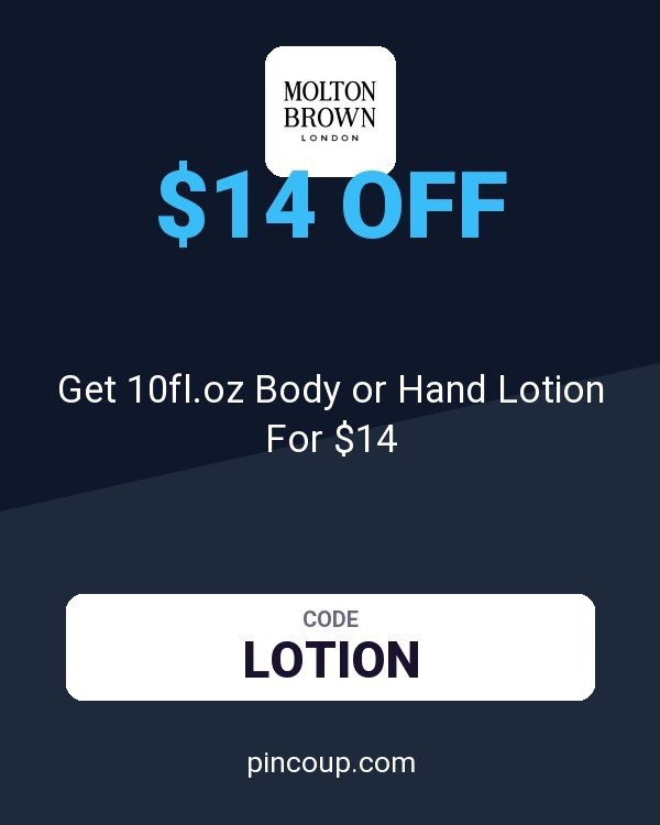Molton Brown coupon: Get 10fl.oz Body or Hand Lotion For $14