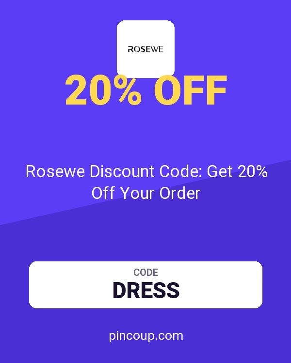 Modlily coupon: Rosewe Discount Code: Get 20% Off Your Order