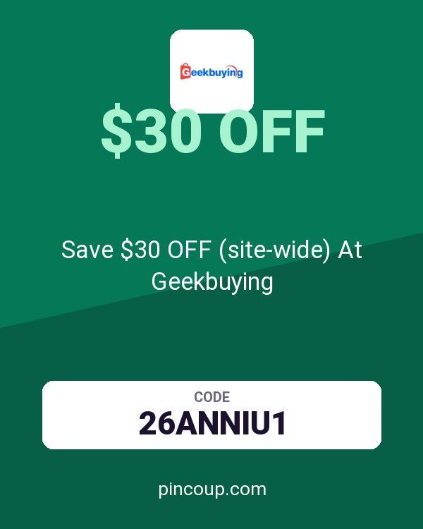 Save $30 OFF (site-wide) At Geekbuying
