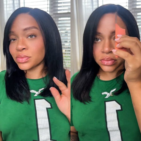 Flash Sale Yaki Straight 6x4.5/4x4/13x6 HD Transparent Pre-Cut Lace Frontal Human Hair Wig Affordable Natural Look Wigs - 6x4.5 Glueless Lace / 150% / 30 at HONGKONG OSSILEE TRADING LIMITED