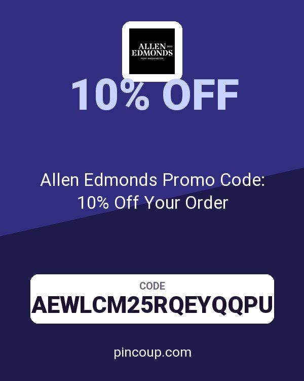 Allen Edmonds Promo Code: 10% Off Your Order