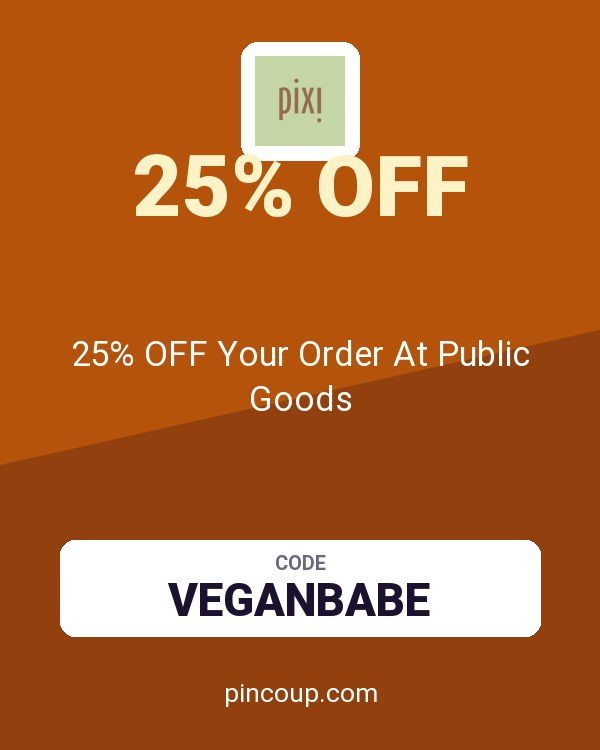 Pixi Beauty coupon: 25% OFF Your Order At Public Goods