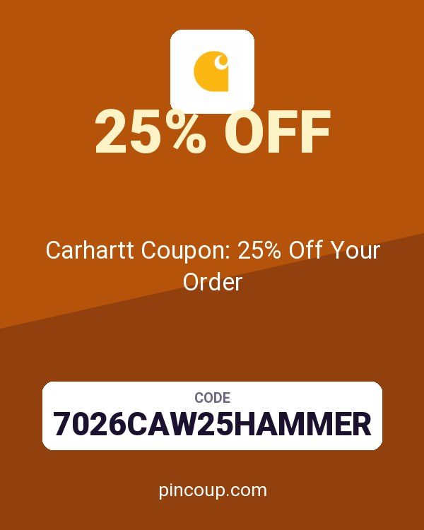 Carhartt Coupon: 25% Off Your Order