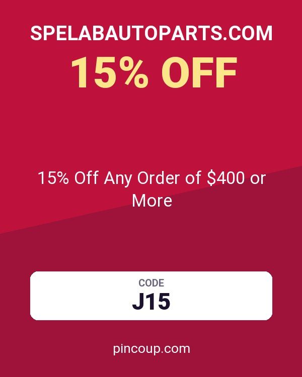 Spelabautoparts.com coupon: 15% Off Any Order of $400 or More