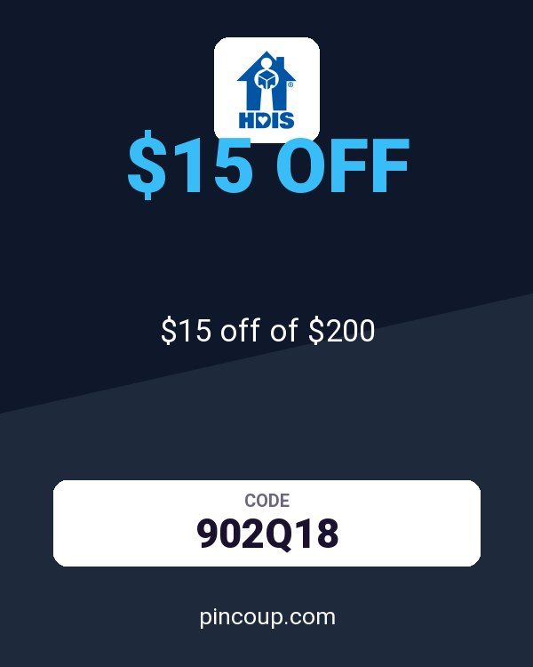 HDIS coupon: $15 off of $200