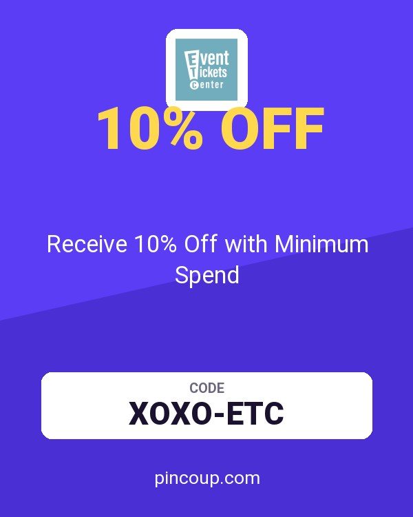 Event Tickets Center coupon: Receive 10% Off with Minimum Spend