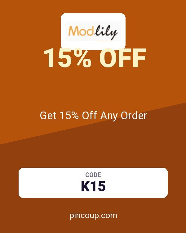 Modlily coupon: Get 15% Off Any Order