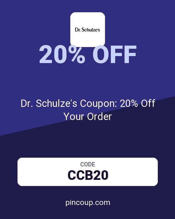 Dr. Schulze's Coupon: 20% Off Your Order