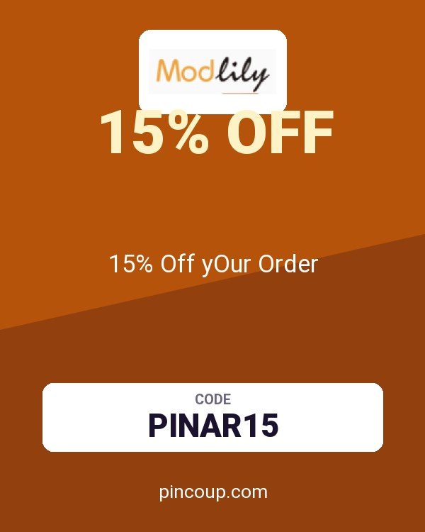 Modlily coupon: 15% Off yOur Order