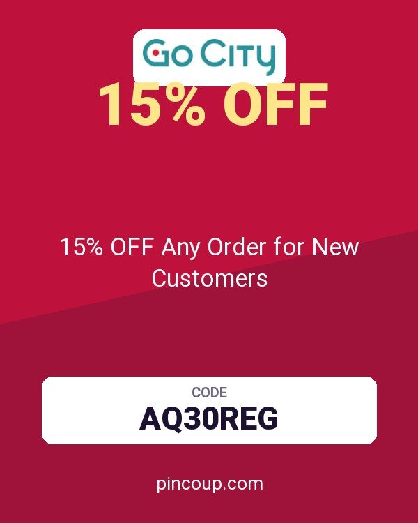 Go City® coupon: 15% OFF Any Order for New Customers