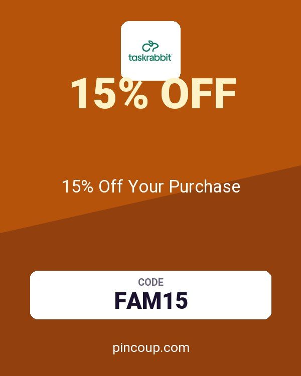 Taskrabbit North America coupon: 15% Off Your Purchase
