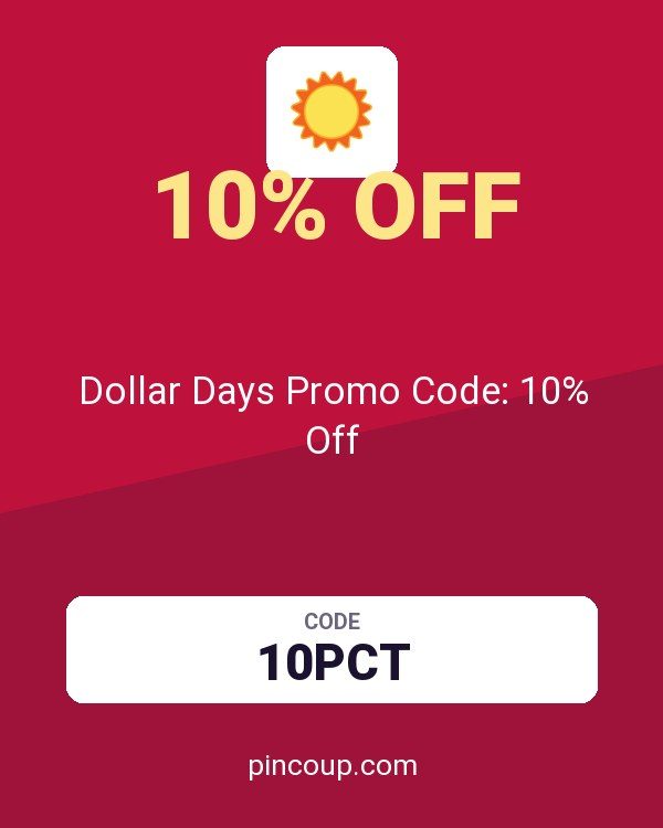 Dollar Days Promo Code: 10% Off