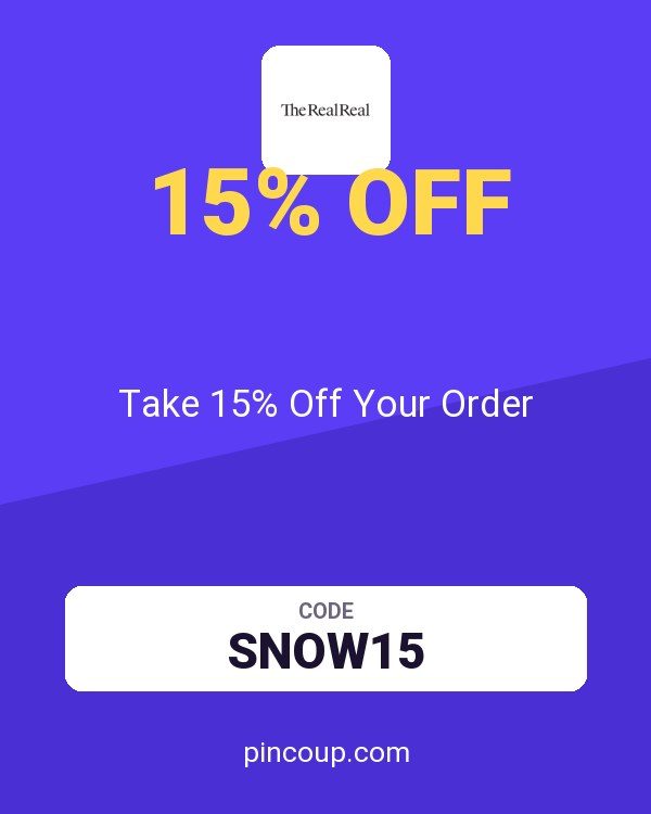 The RealReal coupon: Take 15% Off Your Order