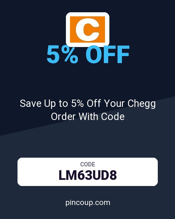 Save Up to 5% Off Your Chegg Order With Code