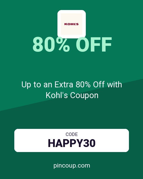 Up to an Extra 80% Off with Kohl's Coupon