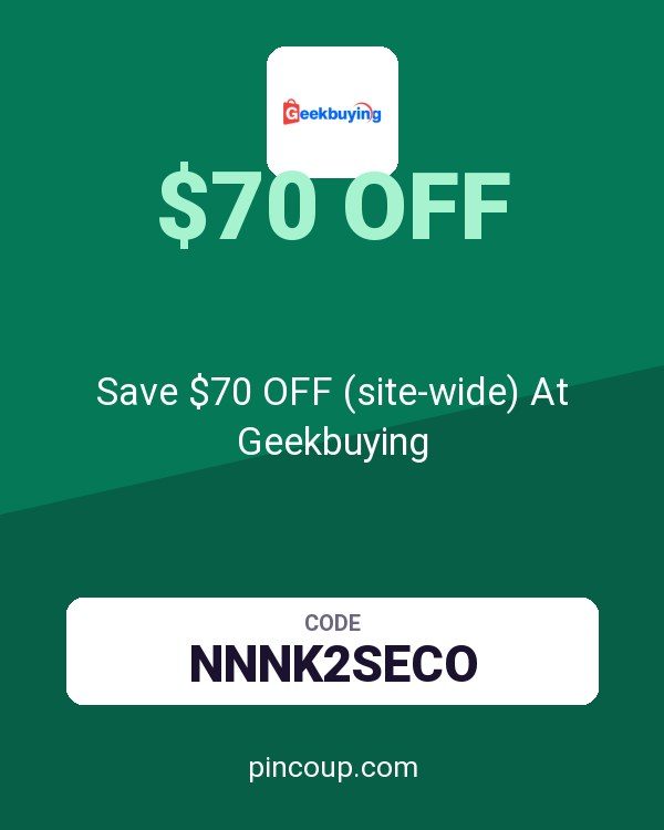 Save $70 OFF (site-wide) At Geekbuying
