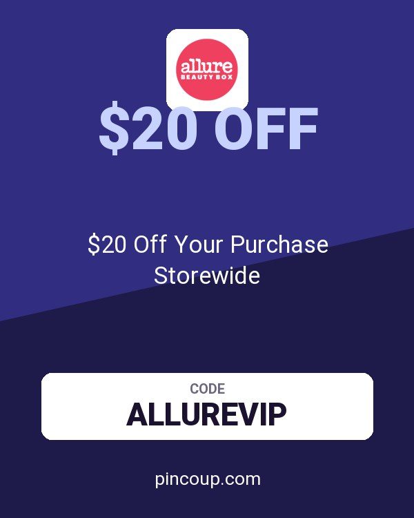 Allure Beauty Box coupon: $20 Off Your Purchase Storewide