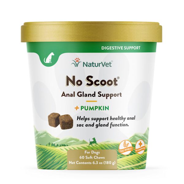 NaturVet No Scoot Dog Soft Chews, Pack of 60 chews at PETCO Animal Supplies