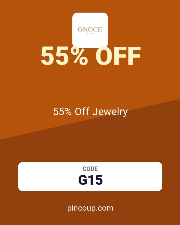 GNOCE coupon: 55% Off Jewelry