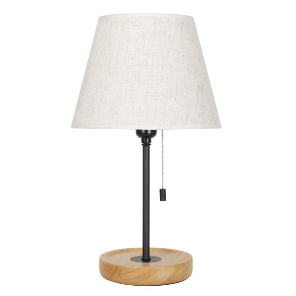 Oumilen - Modern Fabric Shade Bedside Table Lamp Set (2-Pack) at Best Buy