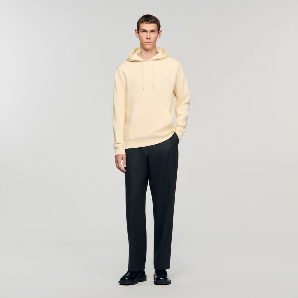Heart patch sweatshirt at Sandro-Paris