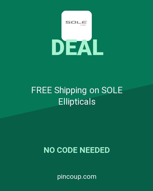 Sole Fitness coupon: FREE Shipping on SOLE Ellipticals