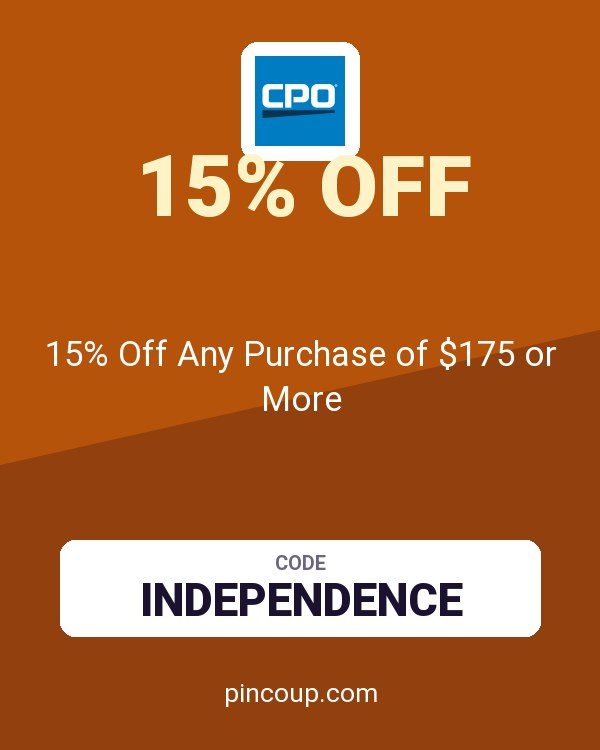 CPO Outlets coupon: 15% Off Any Purchase of $175 or More